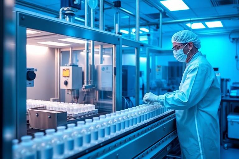 GMP-Abfülllinie mit Isolator